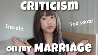 Addressing The Criticism On My Marriage