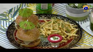 Sehri Table - 29th Ramzan - Recipe: Cheese Burger | Chef Sumaira | 12th May 2021