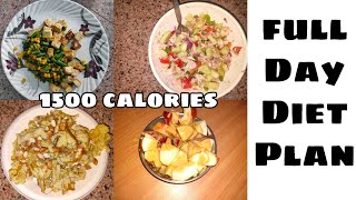 Full day Meal plan - 1500 calories| Veg/Non- Veg Fat Loss and Lean Muscle Building