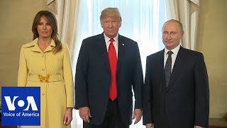 Helsinki Summit: Trump Introduces First Lady Melania to Putin