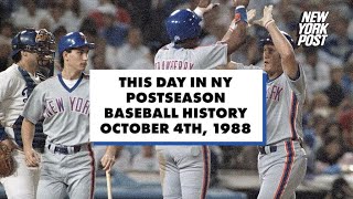 Today in NY Postseason Baseball History: Mets comeback to win Game 1 of 1988 NLCS | NY Post Sports
