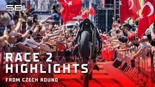 HIGHLIGHTS from Race 2 at Most! 🎩 | 2024 #CzechWorldSBK 🇨🇿