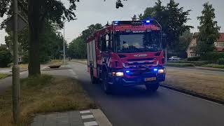 Brandweer Nunspeet Prio 1 onderweg naar middelbrand Bad Hoophuizen Hulshorst 06-7141 06-7162