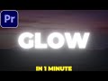 Glowing Text in Premiere Pro | Glow Effect Tutorial | No Plugins