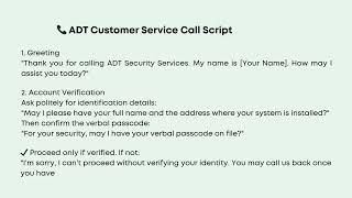 ADT Customer Service Call Types & Call Flow | CSR Guide