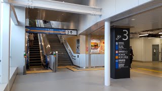 【本日使用開始！】武蔵小杉駅3番線新ホーム エスカレーター(速報版)