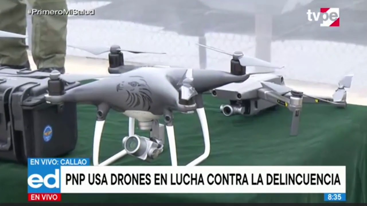 Policía Presenta Drones Con Los Que Combate La Delincuencia - YouTube