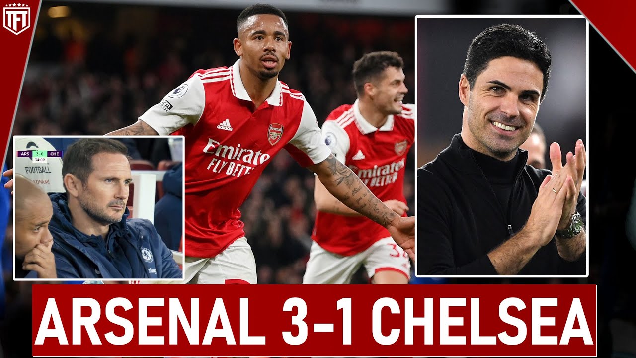 Arsenal TOP AS THEY SMASH Chelsea! Arsenal 3-1 Chelsea Highlights - YouTube