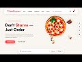 Responsive Food Delivery Website Using HTML CSS JS | Beginner to Pro Modern UI Design Project