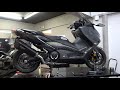 Akrapovic installation on YAMAHA TMAX 560 Anniversary edition 2021