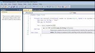 StartsWith & EndsWith Visual Basic Boolean Functions - VB.Net