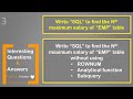 Oracle interesting questions and answers | SQL to find the N th maximum salary