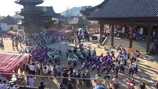 2018 　7 21 西大祭夜待祭り　岡山うらじゃ連　四季