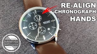 How To fix misaligned Sub-dial Hands On a Quartz Chronograph Watch | Easy DIY