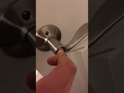 How to open a Schlage bed/bath lock How to open a Schlage bed/bath lock