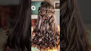 Stunning Open Curls Hairstyles For Brides #hairstyle #hairstyleshorts #shorts #fashionhaul93