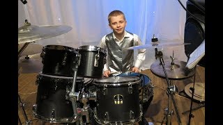 Caravan - Duke Ellington - Drum solo - Daniel Varfolomeyev 12 years  and  Orchestra \