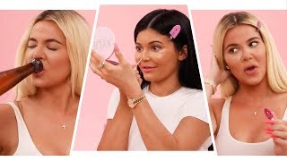 Watch Kylie Jenner and Khloe Kardashian Down 18 SHOTS While Doing Their Makeup!