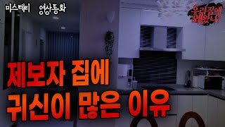 무당이 제보자 집을 보고 귀신이 많다고 한 소름 돋는 이유...ㅣ미스테리 영상통화 우리집에 왜왔니?ㅣ돌비공포라디오ㅣ시청자 사연ㅣ무서운이야기ㅣ괴담