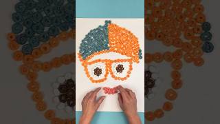 Yummy!🤭 Eat Blippi's Face for Breakfast🤪! Cereal Art Prank! #shorts