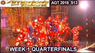 The PAC Dance Team THEIR BEST PERFORMANCE  Quarterfinals 1 America's Got Talent 2018 AGT