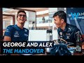 George Russell & Alex Albon | The Handover | Williams Racing