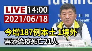 【完整公開】LIVE 新增187例本土、1例境外  再添染疫死亡21人