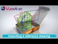 VUMA3D-network 2018 - Importing reference drawings - 3D mine ventilation simulation software