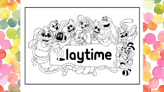 Poppy Playtime Project Coloring Pages /  The Biggest Coloring Book / Poppy Playtime All Characters