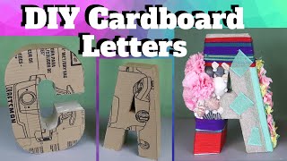 DIY Cardboard Letters | Easiest Method to make 3D Letters | Tutorial Tuesday Ep. 129