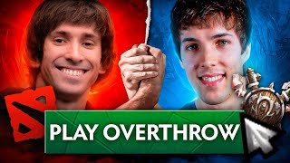 Dota Pro and WC3 Pro in Overthrow! Dendi \u0026 Grubby 🔥