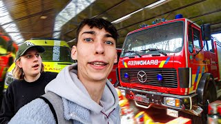 VERLATEN LEGERBASIS MET BRANDWEERWAGENS \u0026 AMBULANCES!