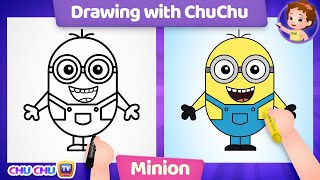 How to Draw a Minion - Drawing with ChuChu – ChuChu TV Drawing for Kids Step by Step
