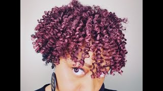 Chunky Twist out on Short Hair With Temporary Color