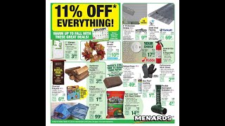 Menards Weekly Ad August 31 – September 10, 2023