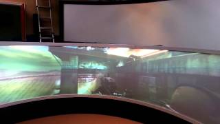 Huge 170 degree Curved Video Game Screen By Pixelwix