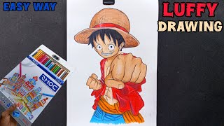 How To Draw Luffy | Step by the Easy | Luffy drawing ♥️