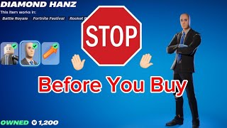 BEFORE You Buy DIAMOND HANZ Skin In Fortnite!