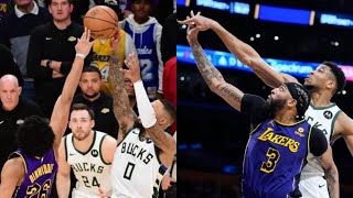 Lakers DEFENSE vs Bucks | Hustle & Transition Plays Lakeshow Highlights