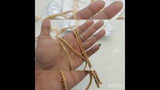 look like gold pure Impon panchaloha daily wear chain# five metal gold daily use chain#9344129267