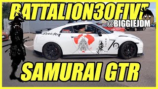 SAMURAI GTR!! BATTALION30FIVE GTR CLUB ENTERING TUNERFEST MIDLANDS