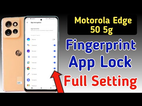 Bloqueo de aplicación de huellas dactilares Motorola Edge 50 5g / Bloqueo de aplicación Moto Edge 50 5g me kaise kare / Bloqueo de aplicaciones Moto