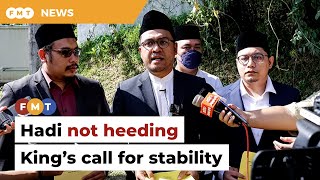 Hadi going against King’s call for political stability, says Amanah Youth