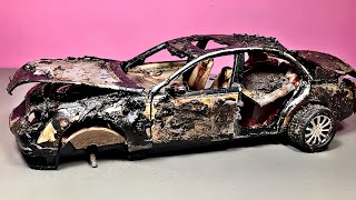 Destroyed MERCEDES Benz maybah - Incredible Restoration