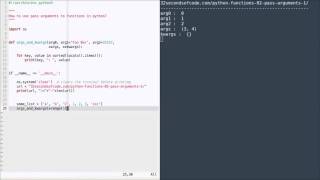 How to pass arguments to functions in Python? Functions in Python part 02.