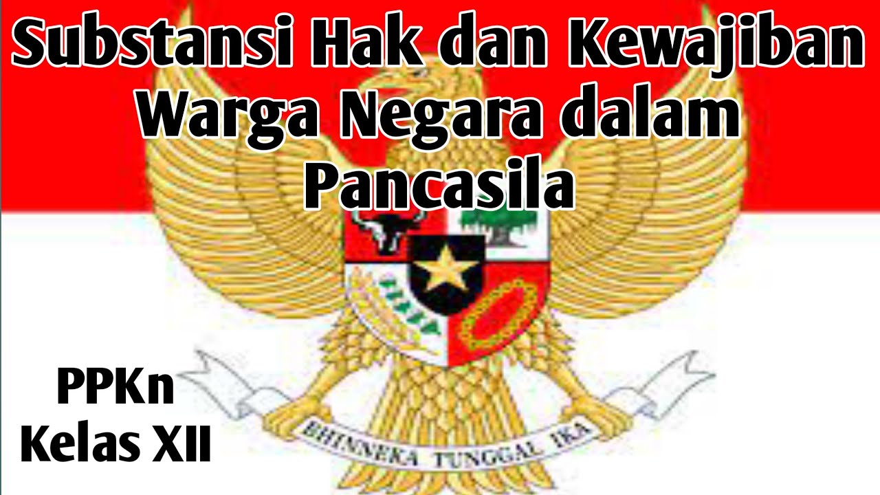 Substansi Hak Dan Kewajiban Warga Negara Dalam Pancasila || PPKn Kelas ...