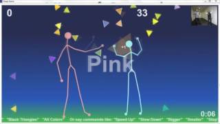 Demo of Shape Game Sample Included with Kinect for Windows SDK