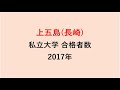 上五島高校　大学合格者数　2017～2014年【グラフでわかる】