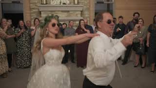 Fun Surprise Breakout Father Daughter Wedding Dance