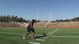 Woman Kicks a 40 Yard Field Goal!